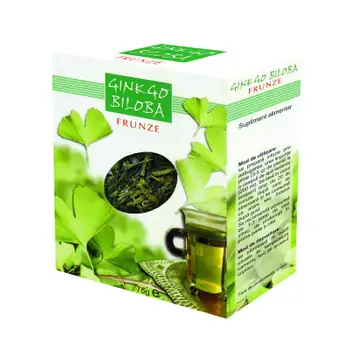 Ceaiuri - Ceai Ginkgo Biloba frunze, 75g, Parapharm, farmaciamare.ro