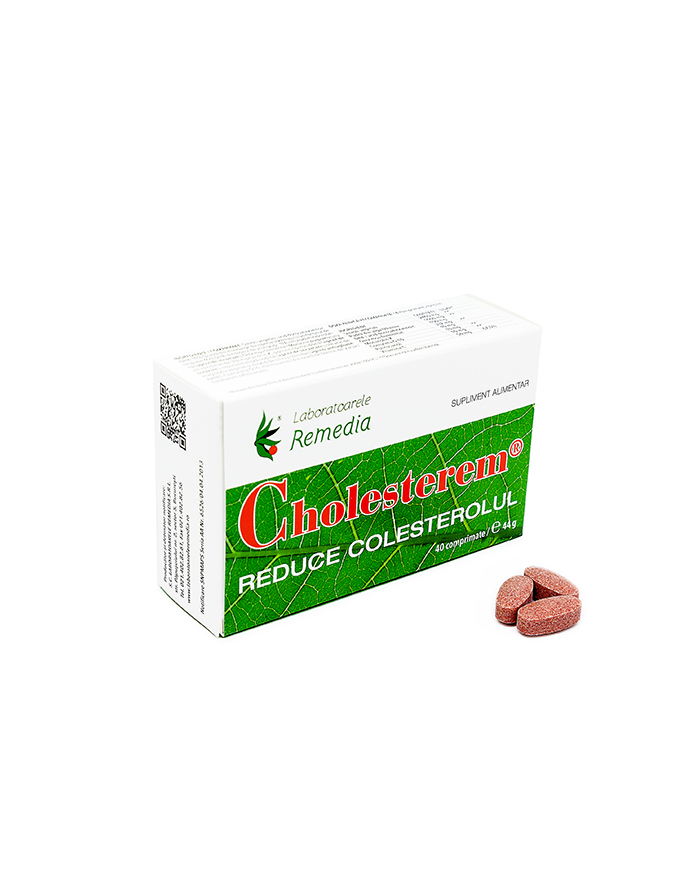 Afecțiuni circulatorii - Cholesterem, 40 comprimate, Remedia, farmaciamare.ro