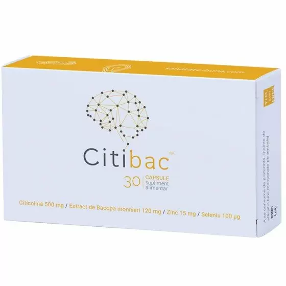 Sistemul nervos (tonice, pentru stres) - Citibac, 30 capsule, NaturPharma, farmaciamare.ro