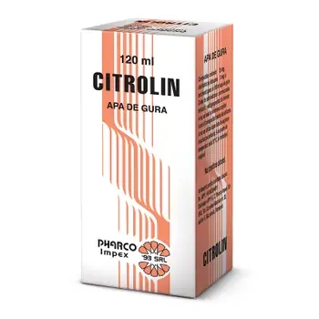 Sănătatea orală - Citrolin Apa de gura,120ml, Pharco, farmaciamare.ro