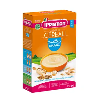 Alimente și băuturi pentru copii - Crema de 4 cereale, +4luni,230g, Plasmon, farmaciamare.ro
