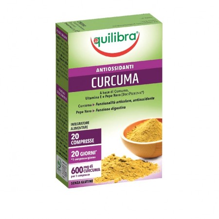 Tonice generale - Curcuma Antioxidant, 20 comprimate, Equilibra, farmaciamare.ro