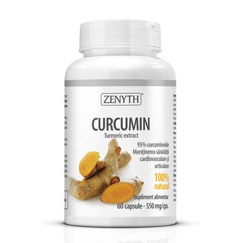 Tonice generale - Curcumin 550mg, 60 capsule, Zenyth, farmaciamare.ro