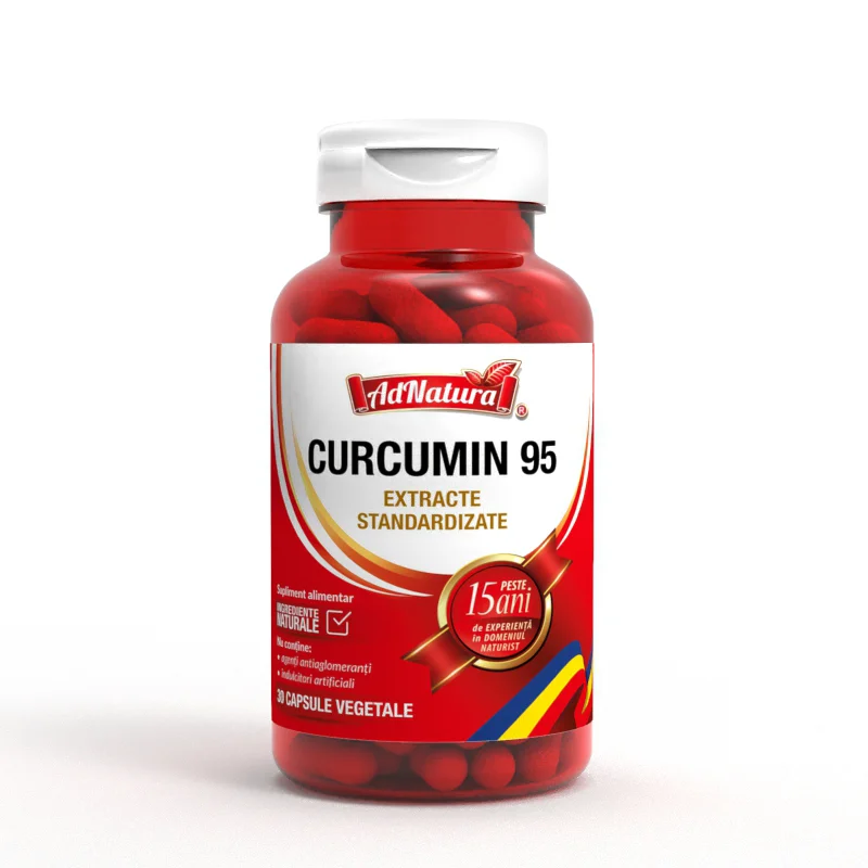 Tonice generale - Curcumin 95, 30 capsule, AdNatura, farmaciamare.ro