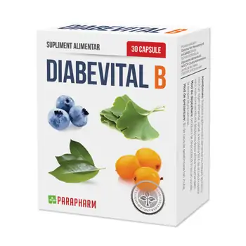 Diabet - Diabevital B, 30 capsule, Parapharm, farmaciamare.ro