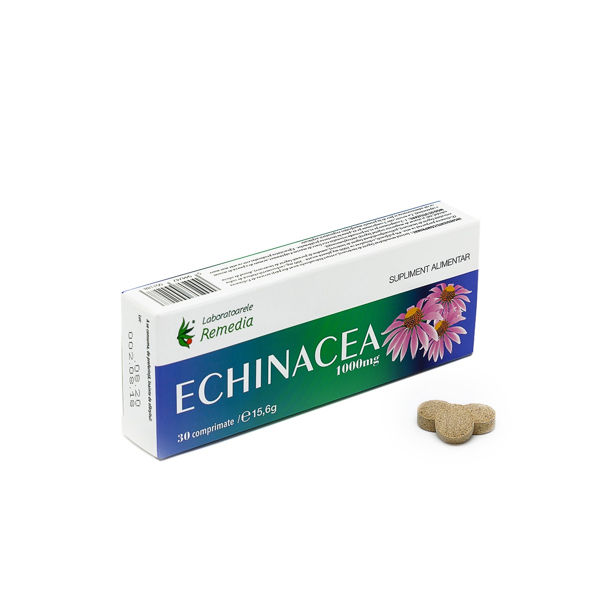 Imunitate - Echinacea 1000 mg, 30 comprimate, Remedia, farmaciamare.ro