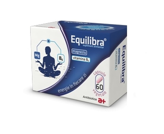 Sistemul nervos (tonice, pentru stres) - Equilibra Magneziu+ B6, 60 capsule, Antibiotice, farmaciamare.ro