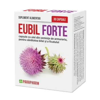 Afecțiuni hepato-biliare - Eubil Forte, 30 capsule, Parapharm, farmaciamare.ro