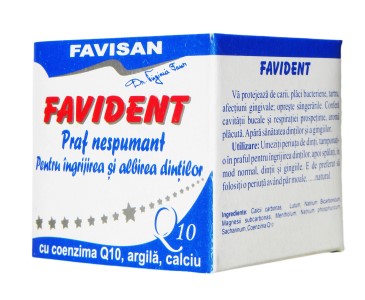 Igiena și sănătatea orală - Favident Nespumant cu Q10, 50ml, FAVISAN, farmaciamare.ro