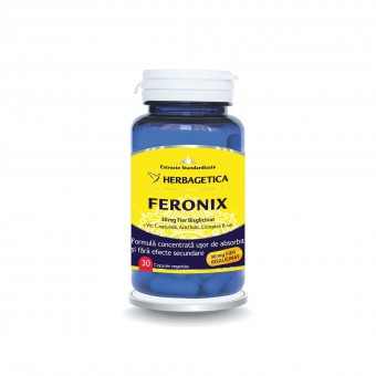 Tonice generale - Feronix, 30 capsule, Herbagetica, farmaciamare.ro