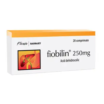 Afecțiuni ale ficatului si bilei - Fiobilin 250 mg, 20 comprimate, Terapia, farmaciamare.ro