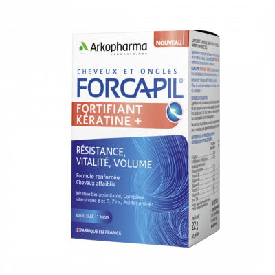 Îngrijirea părului  - Forcapil Fortifiant Keratine+, 60 capsule, Arkopharma, farmaciamare.ro