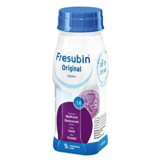 Nutriție specială - Fresubin Original Drink cu aroma de coacaze negre, 4 x 200 ml, Fresenius Kabi, farmaciamare.ro