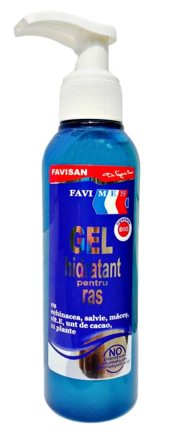 Pentru BĂRBAȚI - Gel hidratant pentru ras, 150 ml, Favisan, farmaciamare.ro