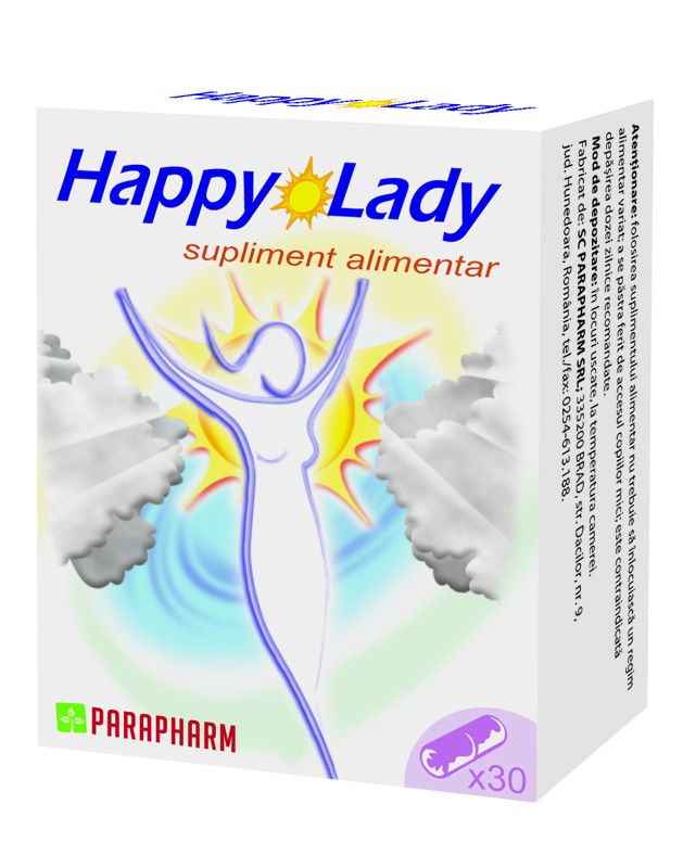 Sistemul genito- urinar - Happy Lady, 30 capsule, Parapharm, farmaciamare.ro