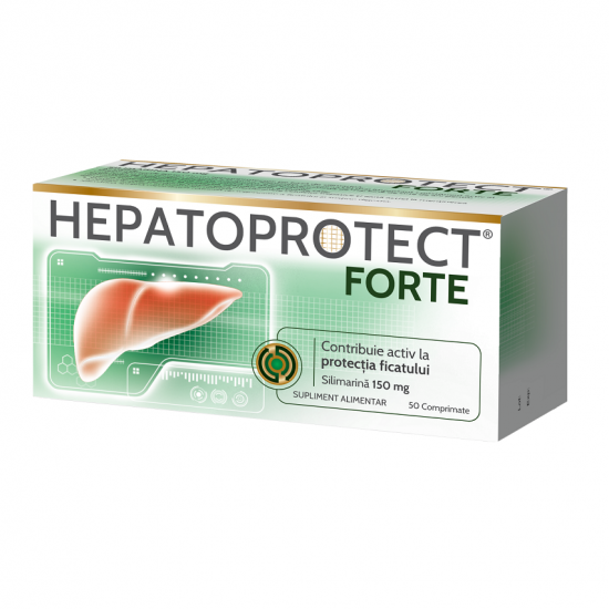 Afecțiuni hepato-biliare - Hepatoprotect Forte, 50 comprimate, Biofarm, farmaciamare.ro