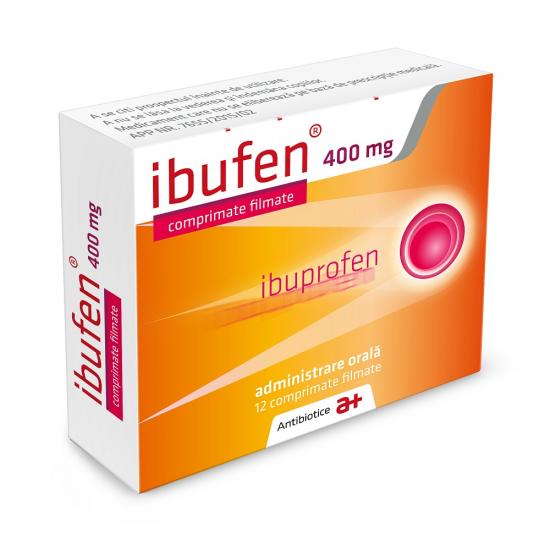 Analgezice, antiinflamatoare - Ibufen 400 mg, 12 comprimate filmate, Antibiotice, farmaciamare.ro