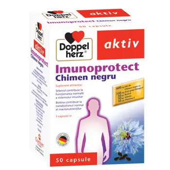 Imunitate - Imunoprotect cu Chimen Negru, 50 capsule, Doppelherz, farmaciamare.ro