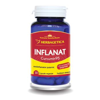 Imunitate - Inflanat+ Curcumin95, 30 capsule vegetale, Herbagetica, farmaciamare.ro
