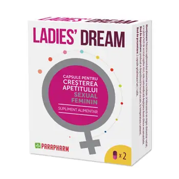 Tonice sexuale - Ladies dream, 2 capsule, Parapharm, farmaciamare.ro