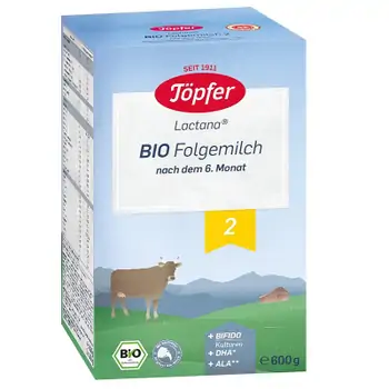 Alimente și băuturi pentru copii - Formula de lapte praf Bio 2 de la 6 luni, 600g, Topfer, farmaciamare.ro