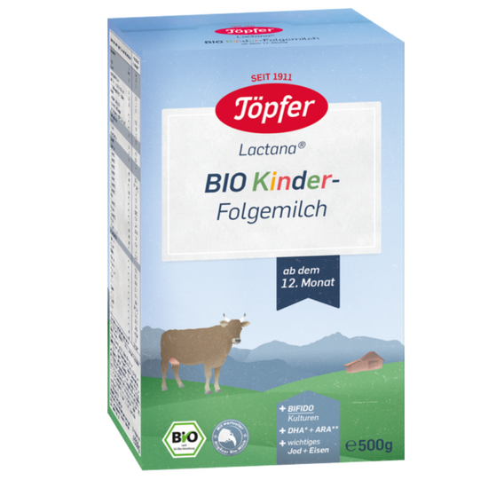 Alimente și băuturi pentru copii - Lapte praf Bio Kinder +12 luni, 500 gr, Topfer, farmaciamare.ro
