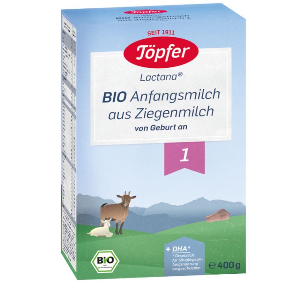 Alimente și băuturi pentru copii - Lapte praf de capra formula Bio 1, 400g, Topfer, farmaciamare.ro