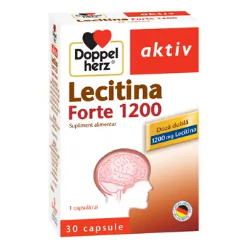 Memorie și concentrare - Lecitina Forte 1200mg, 30 capsule, Doppelherz, farmaciamare.ro