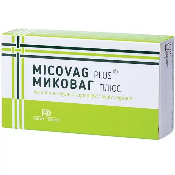 Sistemul genito- urinar - Micovag Plus, 10 ovule, Farma-Derma, farmaciamare.ro