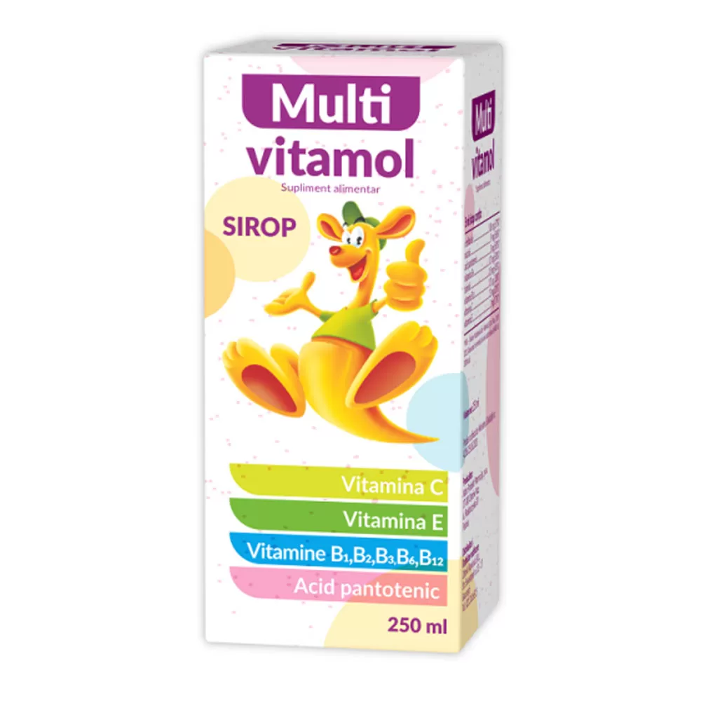 Sănătatea copiilor - Multivitamol sirop +1 an, 250ml, Zdrovit, farmaciamare.ro