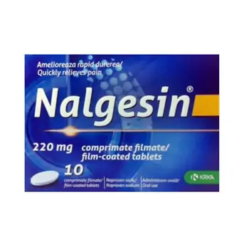 Analgezice, antiinflamatoare - Nalgesin 220 mg, 10 comprimate, Krka, farmaciamare.ro