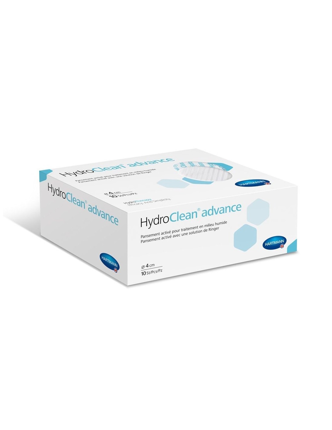 Îngrijire și tratare plăgi - Pansament hidro-reactiv Hydroclean Advance, 4 cm x 10 bucati, Hartmann, farmaciamare.ro