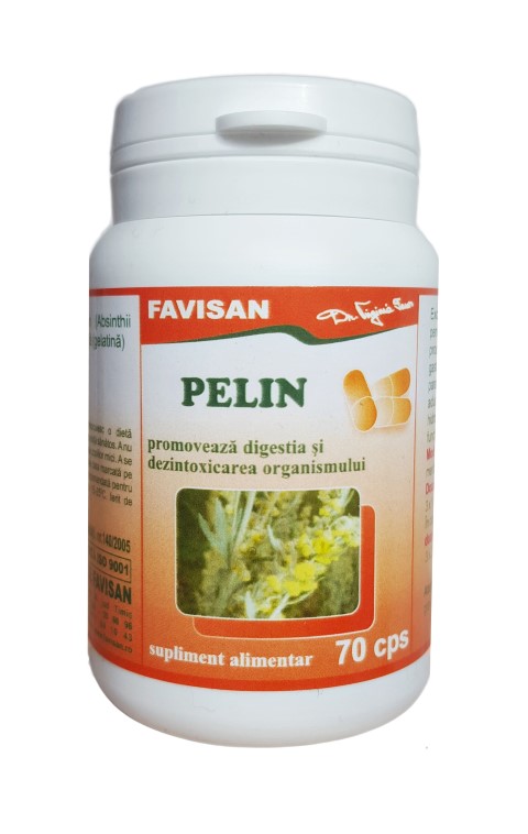 Sistemul digestiv - Pelin, 70 capsule, Favisan, farmaciamare.ro