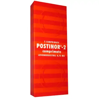 Contracepție - Postinor-2,  2 comprimate, Gedeon Richter, farmaciamare.ro