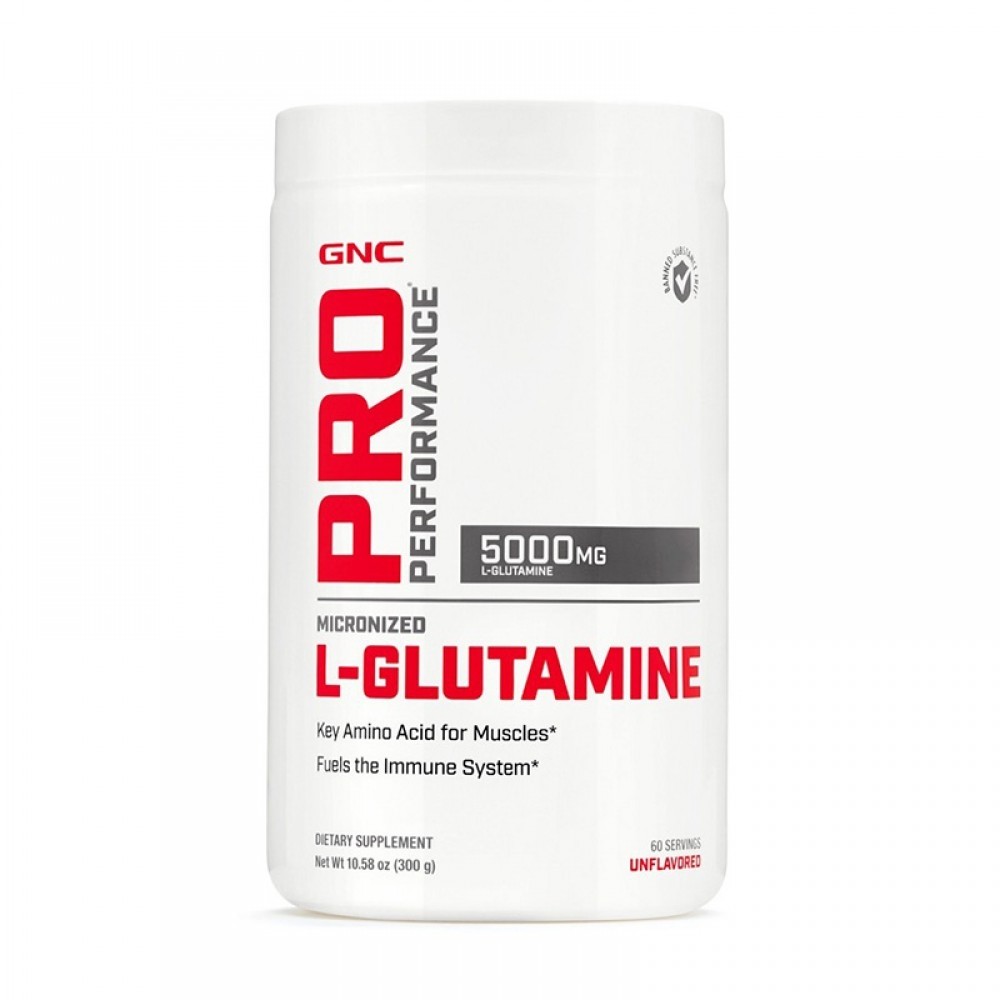 Preparate pentru efort (creșterea nivelului energetic) - Pro Performance L-Glutamina 5000 mg fara aroma, 300 g, GNC, farmaciamare.ro