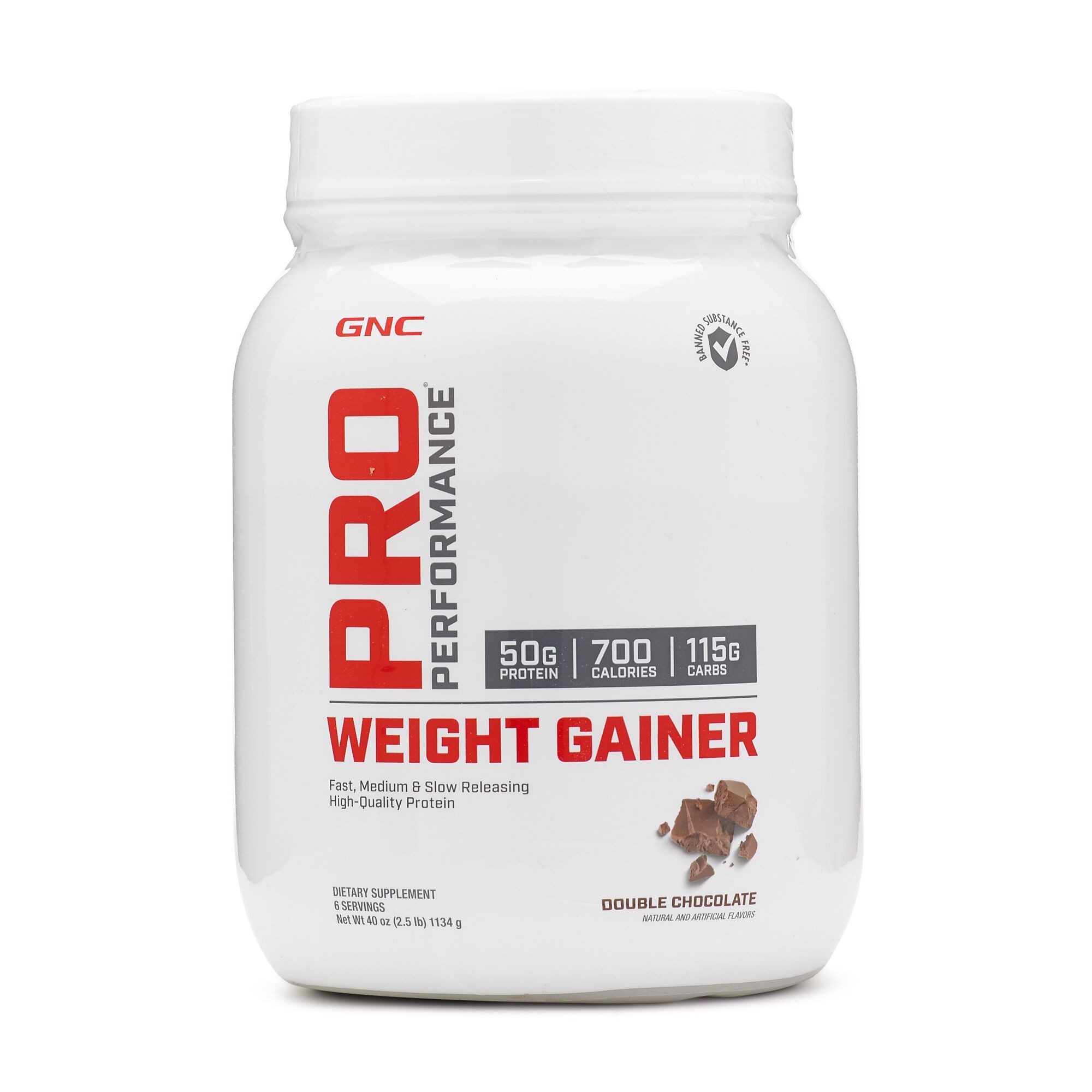 Produse proteice (creșterea masei musculare) - Pro Performance Weight Gainer, Formula Proteica Pentru Crestere In Greutate, cu Aroma de Ciocolata 1134 g, GNC, farmaciamare.ro