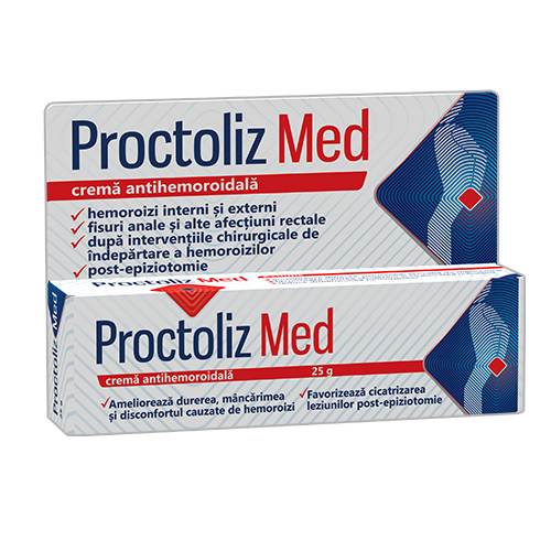 Hemoroizi - Proctoliz Med crema rectala, 25g, Fiterman, farmaciamare.ro