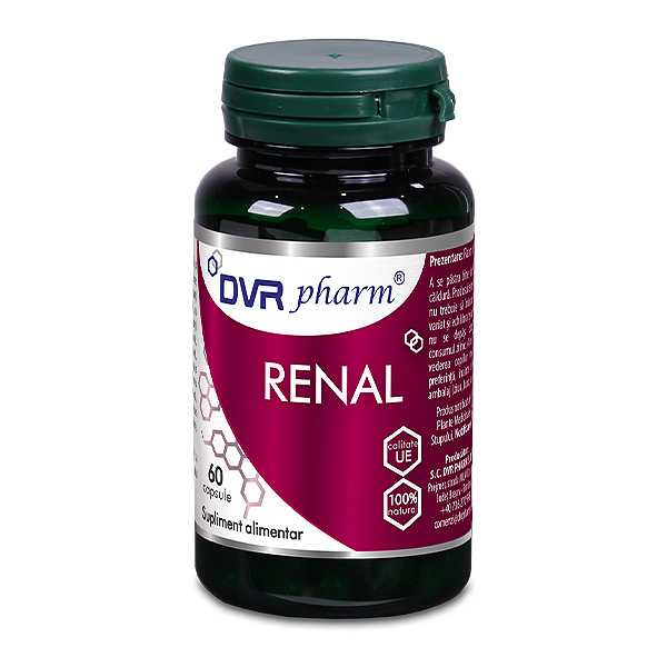Sistemul genito- urinar - Renal, 60 capsule, DVR Pharm, farmaciamare.ro