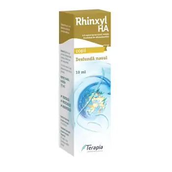 Afecțiuni ORL - Rhinxyl HA spray nazal pentru copii 0.05%, 10ml, Terapia, farmaciamare.ro