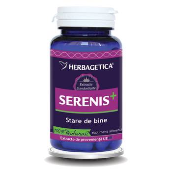Sistemul nervos (tonice, pentru stres) - Serenis+, 60 capsule, Herbagetica, farmaciamare.ro