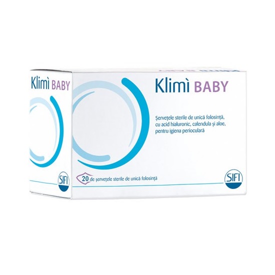 Oftalmice - Servetele sterile Klimi Baby, 20 bucati, Sifi, farmaciamare.ro