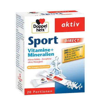 Vitamine și minerale - Sport Direct Vitamine + Minerale , 20 plicuri, Doppelherz, farmaciamare.ro