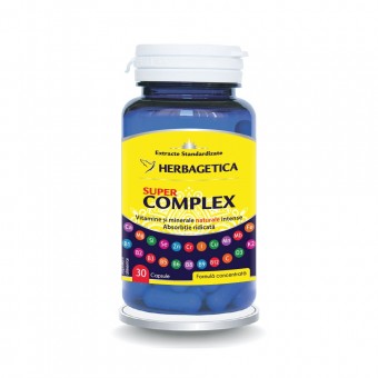 Multivitamine și minerale - Super Complex, 30 capsule, Herbagetica, farmaciamare.ro