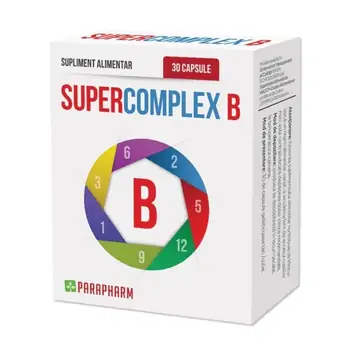 Multivitamine și minerale - SuperComplex B, 30 capsule, Parapharm, farmaciamare.ro