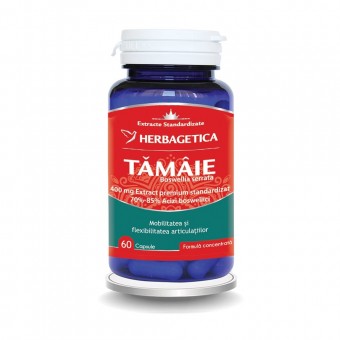 Tonice generale - Tamaie Boswellia serrata, 60 capsule, Herbagetica, farmaciamare.ro