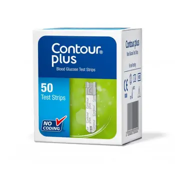 Teste de glicemie - Teste glicemie Contour Plus, 50 bucăți, Bayer, farmaciamare.ro