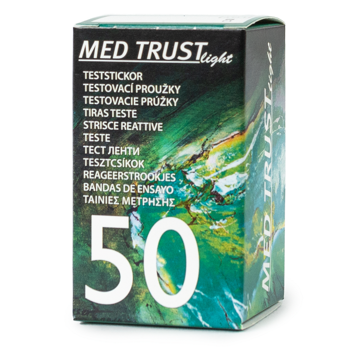 Teste de glicemie - Teste glicemie MED TRUST Light, 50 bucăți, Med Trust, farmaciamare.ro