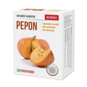 Sistemul digestiv - Ulei de dovleac Pepon, 30 capsule, Parapharm, farmaciamare.ro