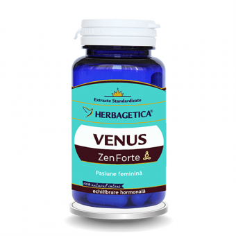 Tonice generale - Venus Zen Forte, 60 capsule, Herbagetica, farmaciamare.ro