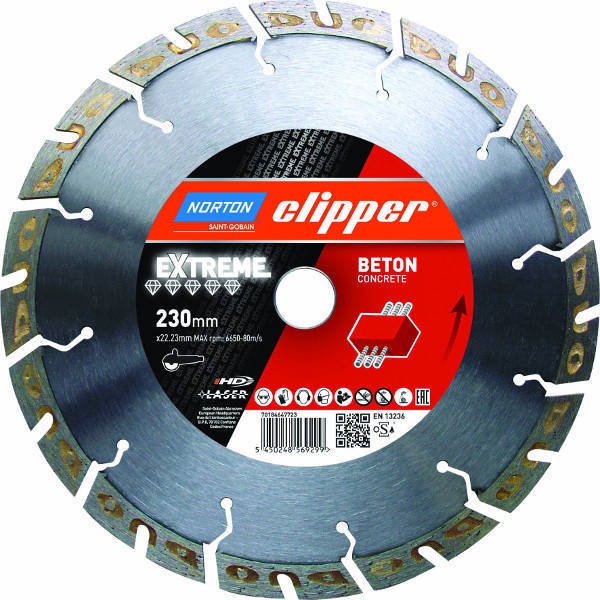 Disc diamantat DUO EXTREM Beton, Clipper, 350 mm, 70184647790